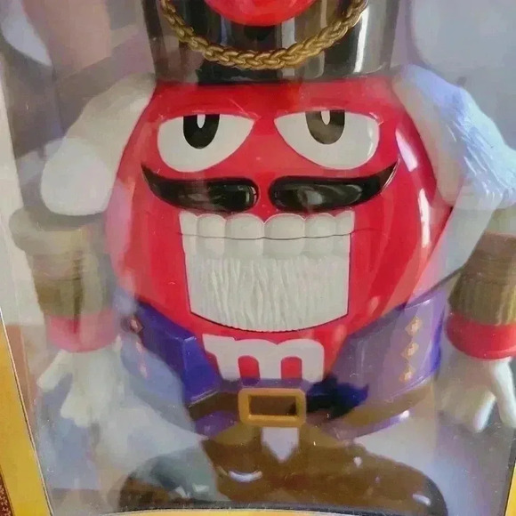 M&M's Open BOX Nutcracker Sweet Candy Dispenser 9" RED Holiday Limited Edition - Picture 8 of 12